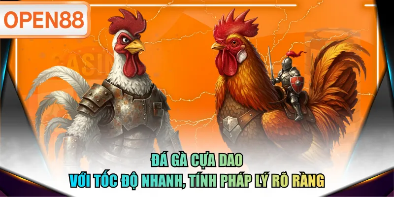 Đá gà cựa dao với tốc độ nhanh, tính pháp lý rõ ràng Đá gà cựa dao với tốc độ nhanh, tính pháp lý rõ ràng